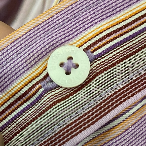 Bugatchi Uomo Multicolor Striped Button Down Shirt large - Picture 6 of 11